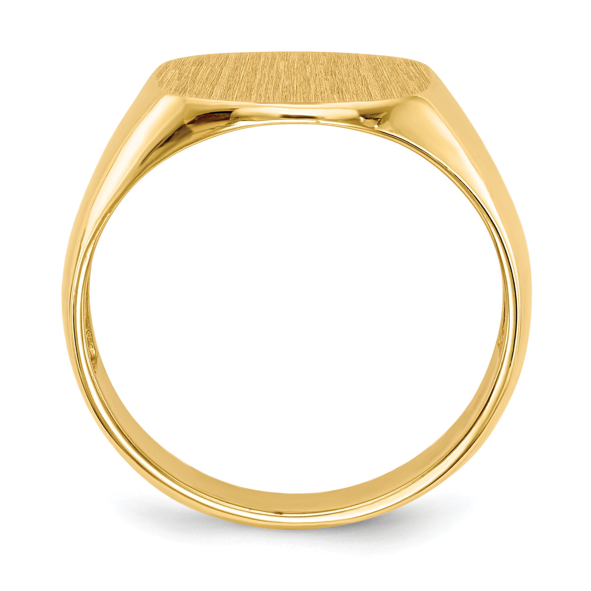 14k 13.5x12.0mm Open Back Mens Signet Ring-RS305