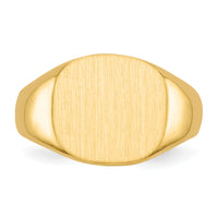 14k 13.5x12.0mm Open Back Mens Signet Ring-RS305