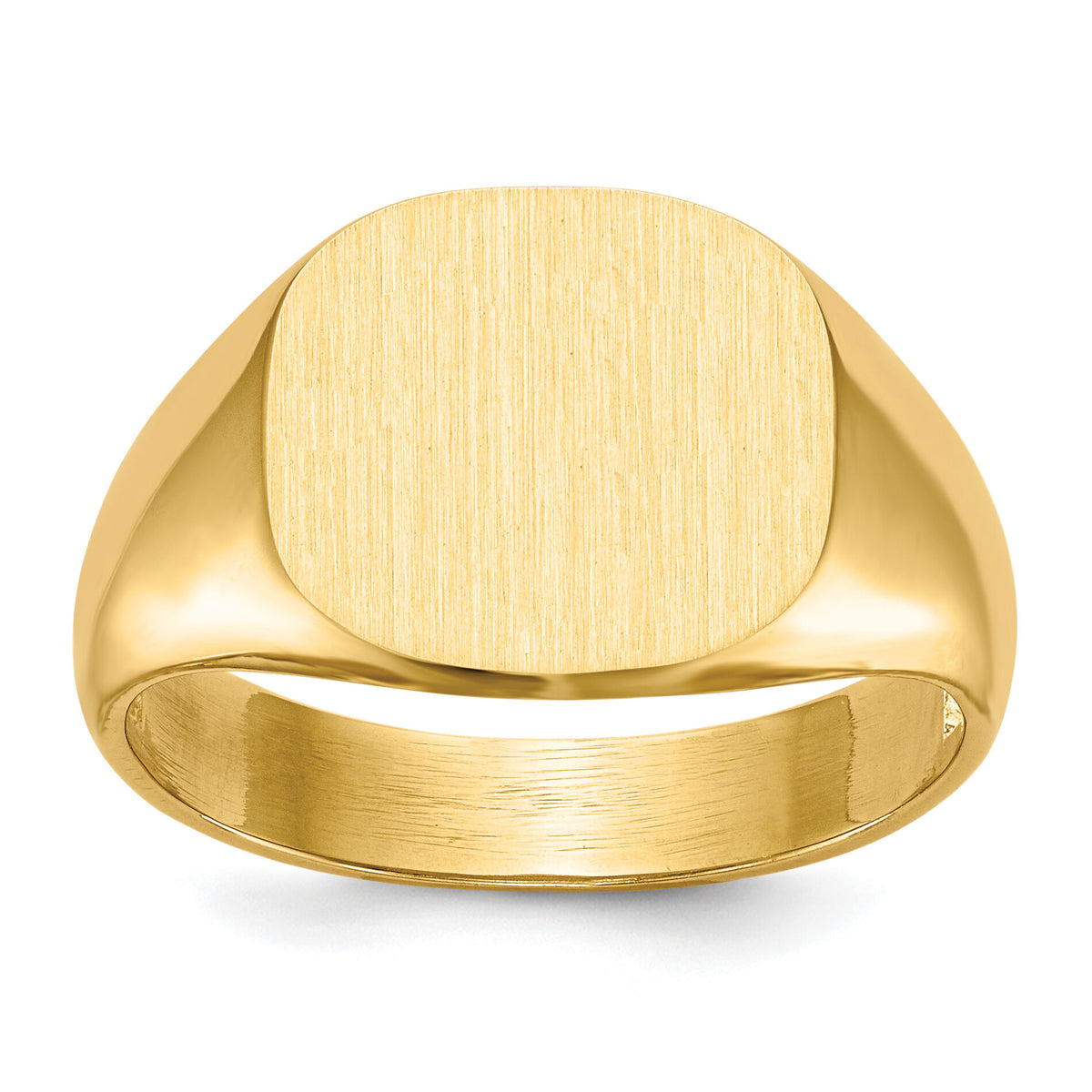 14k 13.5x12.0mm Open Back Mens Signet Ring-RS305