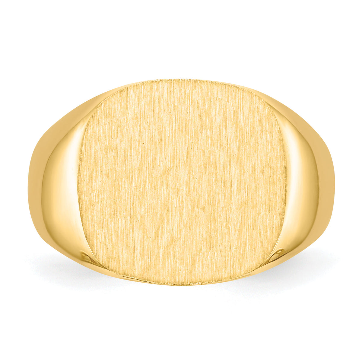14k 15.0x15.5mm Open Back Mens Signet Ring-RS307
