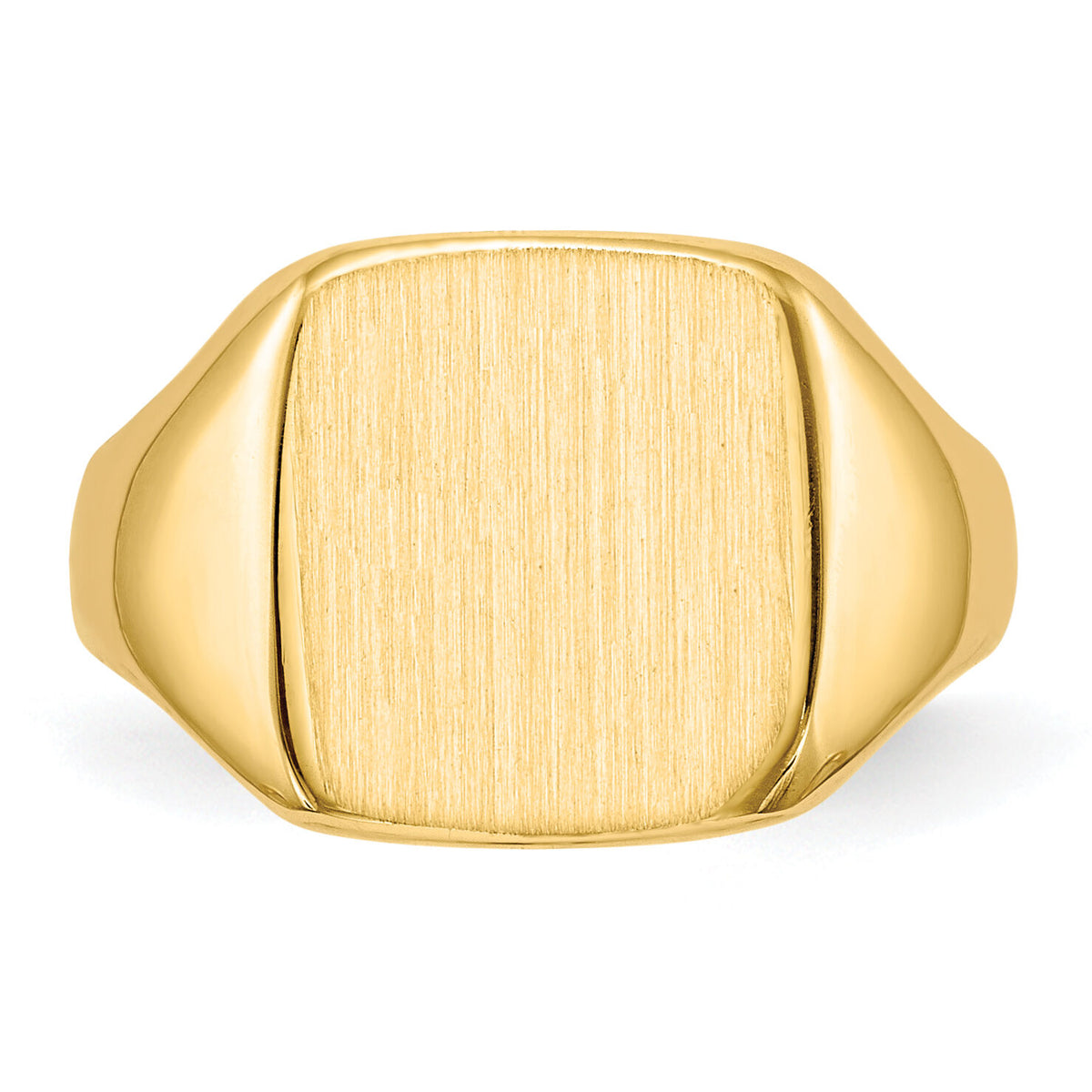 14k 10.0x10.0mm Closed Back Signet Ring-RS309