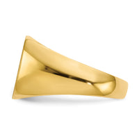 14k 13.0x12.0mm Closed Back Mens Signet Ring-RS310