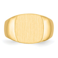 14k 13.0x12.0mm Closed Back Mens Signet Ring-RS310