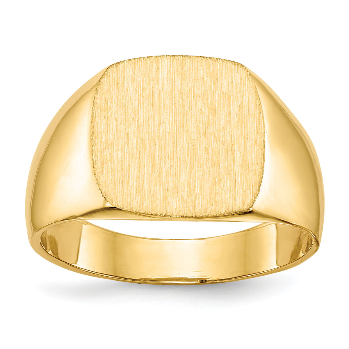 14k 13.0x12.0mm Closed Back Mens Signet Ring-RS310