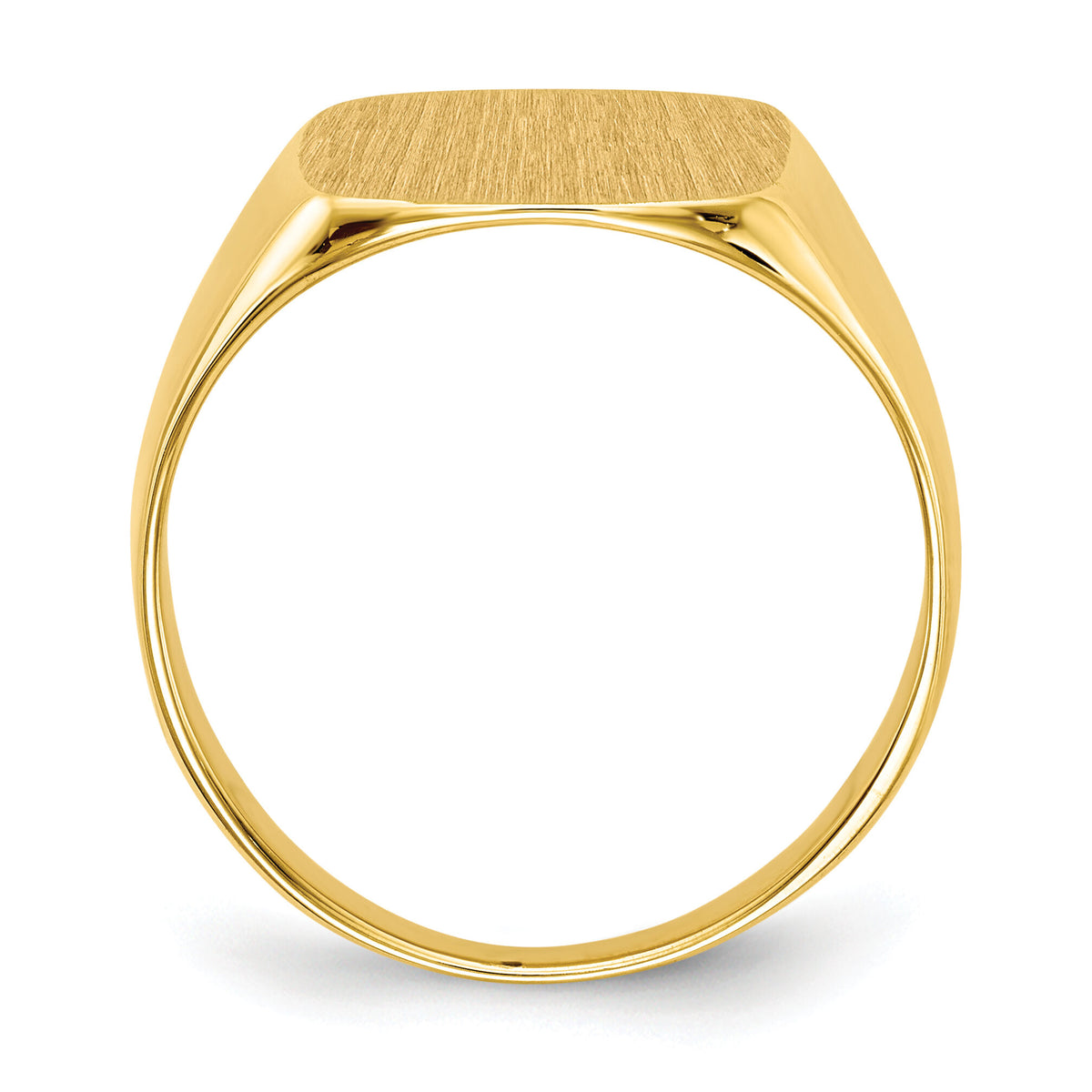 14k 13.5x15.0mm Closed Back Mens Signet Ring-RS311