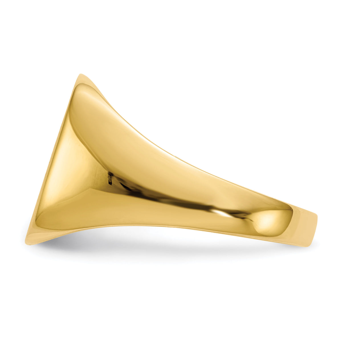 14k 13.5x15.0mm Closed Back Mens Signet Ring-RS311