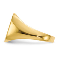 14k 13.5x15.0mm Closed Back Mens Signet Ring-RS311