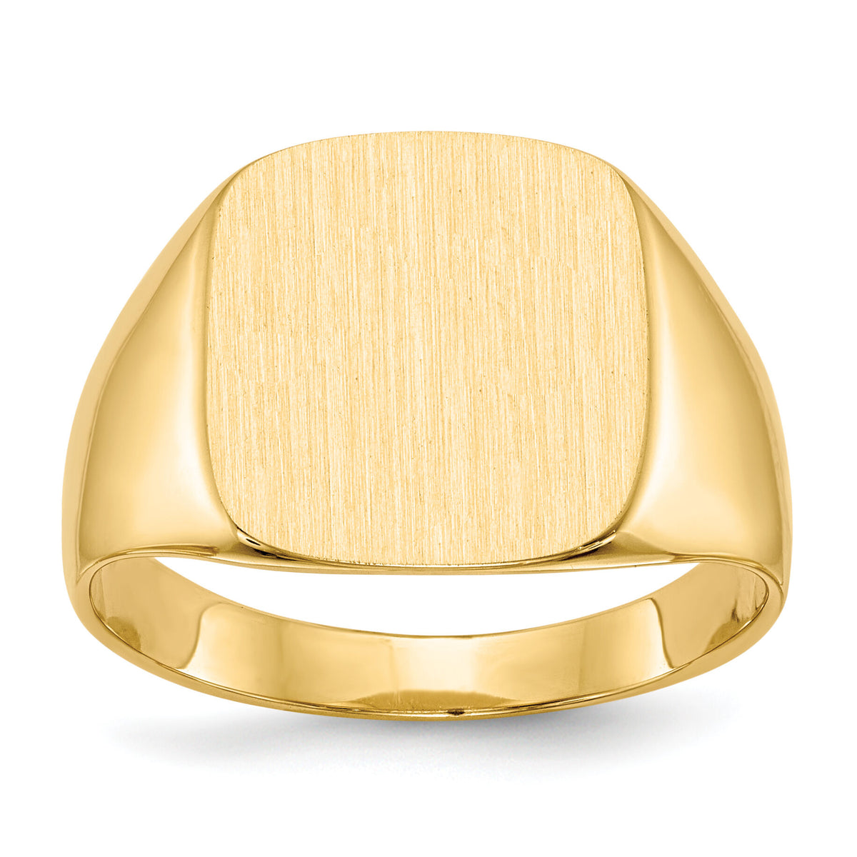 14k 13.5x15.0mm Closed Back Mens Signet Ring-RS311