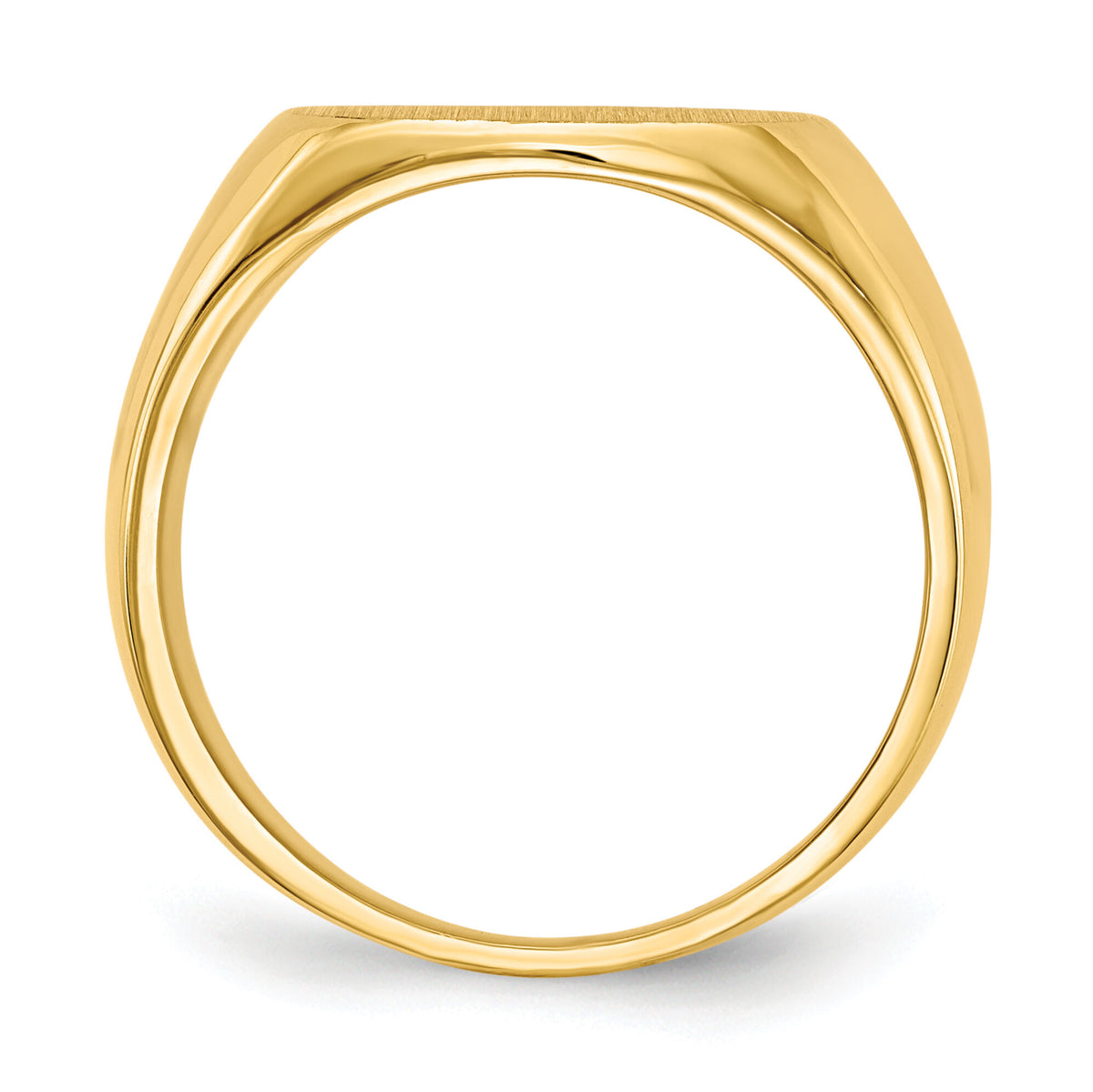 14k 15.5x14.0mm Closed Back Mens Signet Ring-RS312