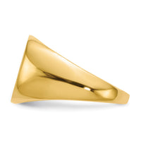 14k 15.5x14.0mm Closed Back Mens Signet Ring-RS312