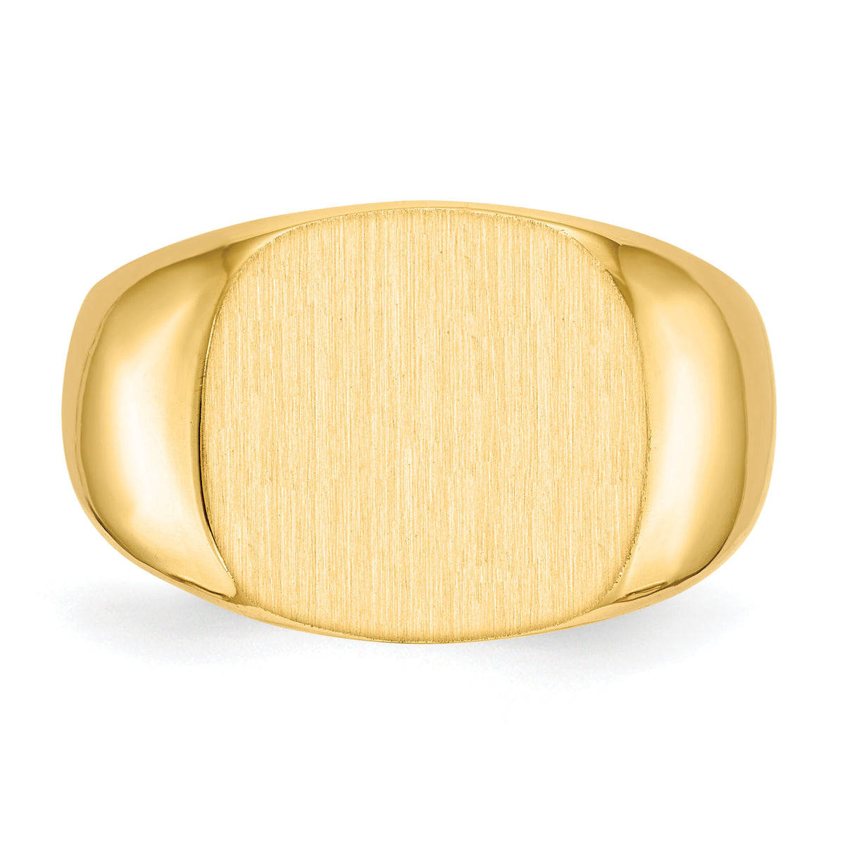 14k 15.5x14.0mm Closed Back Mens Signet Ring-RS312