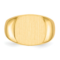 14k 15.5x14.0mm Closed Back Mens Signet Ring-RS312