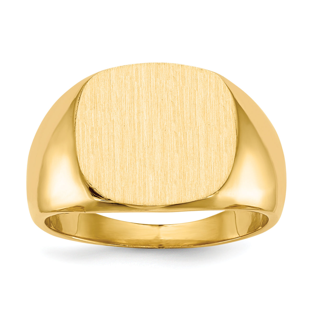 14k 15.5x14.0mm Closed Back Mens Signet Ring-RS312