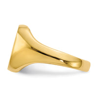 14k 10.0x10.0mm Open Back Signet Ring-RS313