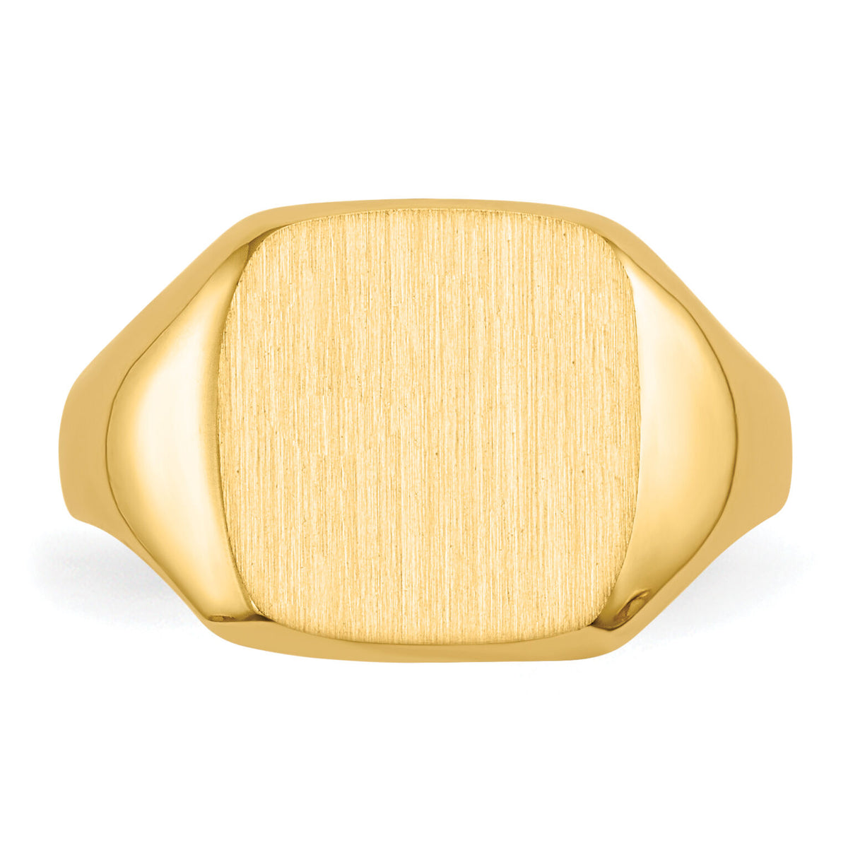 14k 10.0x10.0mm Open Back Signet Ring-RS313