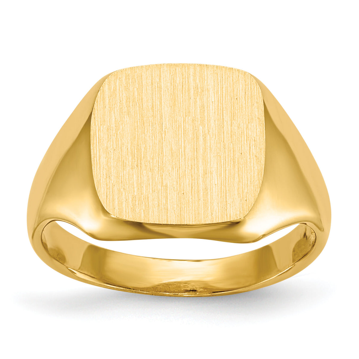 14k 10.0x10.0mm Open Back Signet Ring-RS313