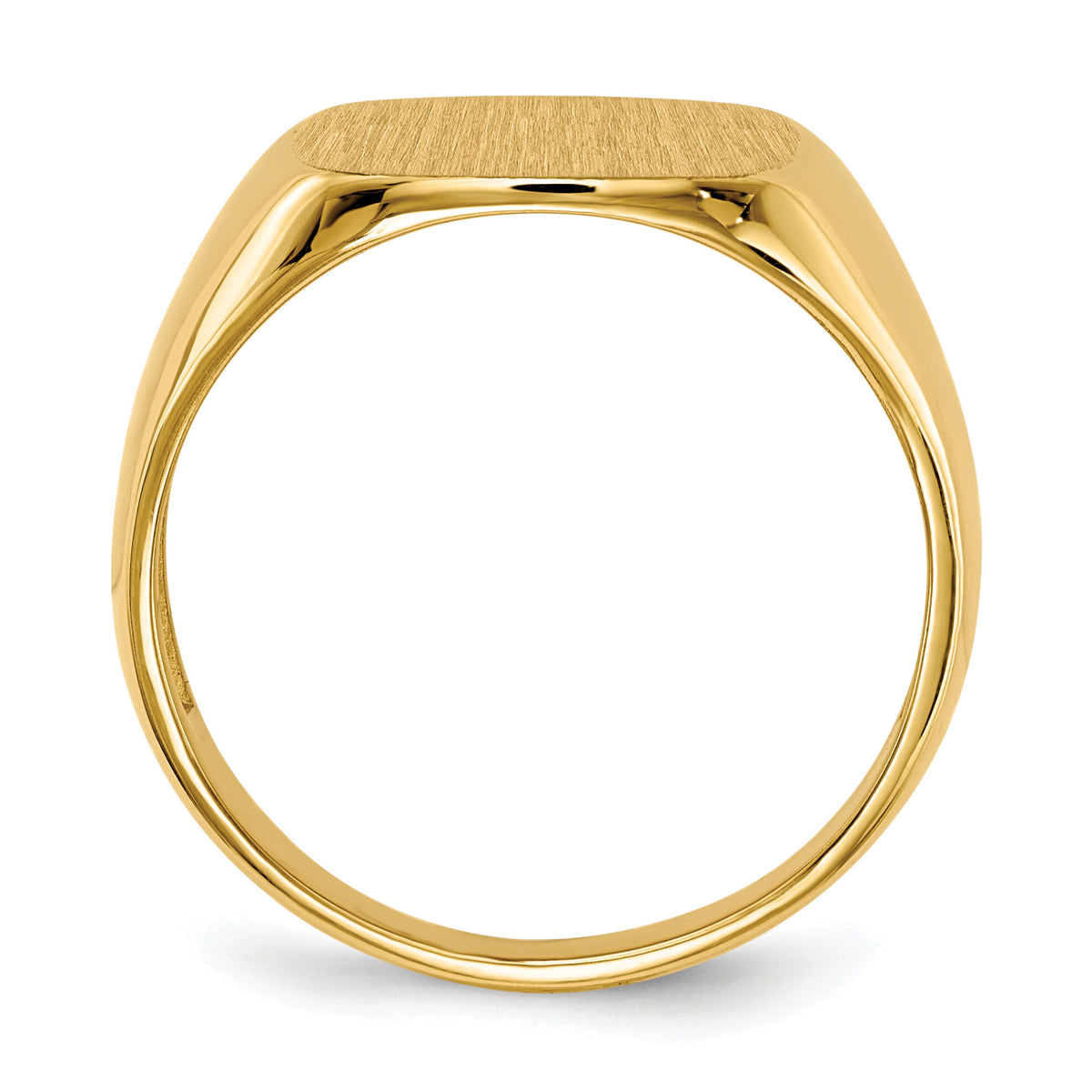 14k 13.5x15.0mm Open Back Mens Signet Ring-RS315