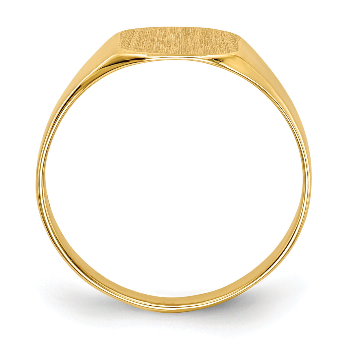 14k 8.5x8.5mm Closed Back Signet Ring-RS329