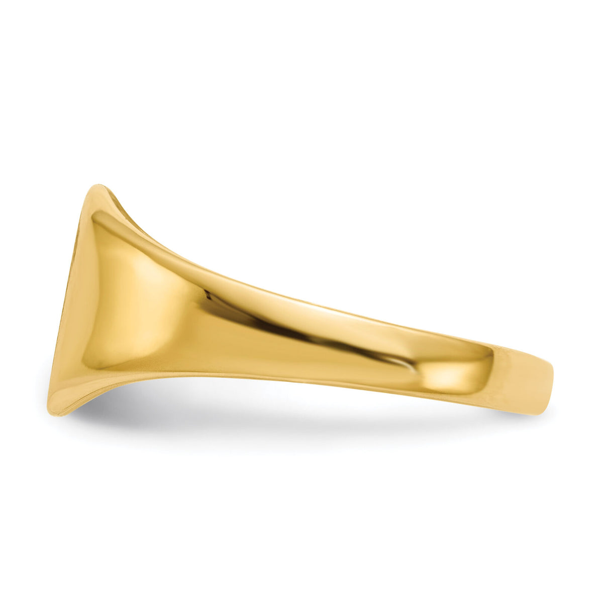 14k 8.5x8.5mm Closed Back Signet Ring-RS329
