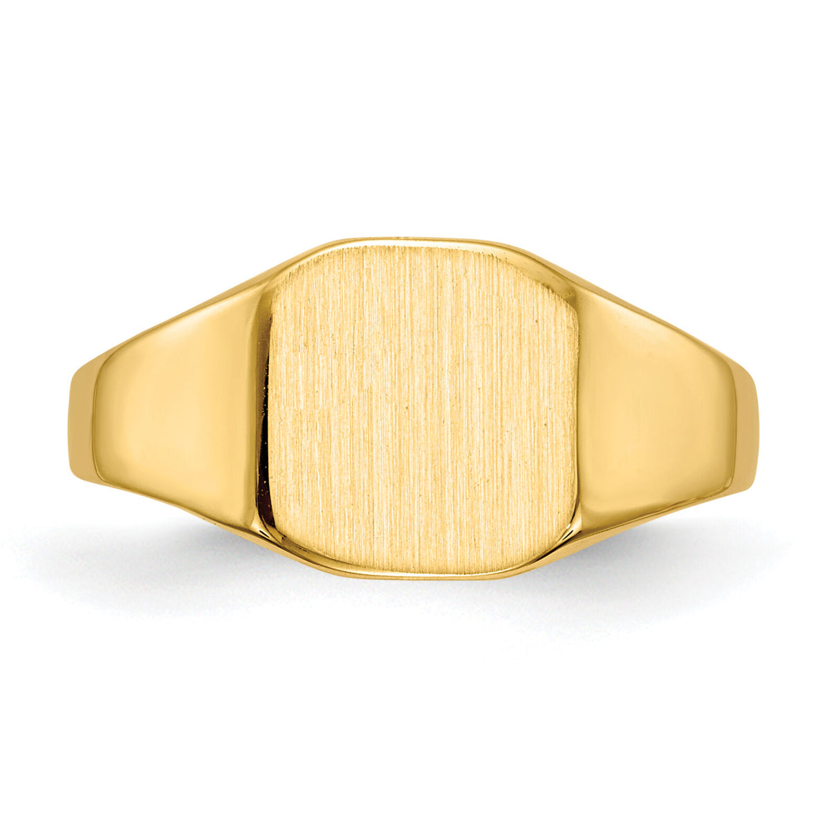 14k 8.5x8.5mm Closed Back Signet Ring-RS329