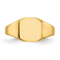 14k 8.5x8.5mm Closed Back Signet Ring-RS329