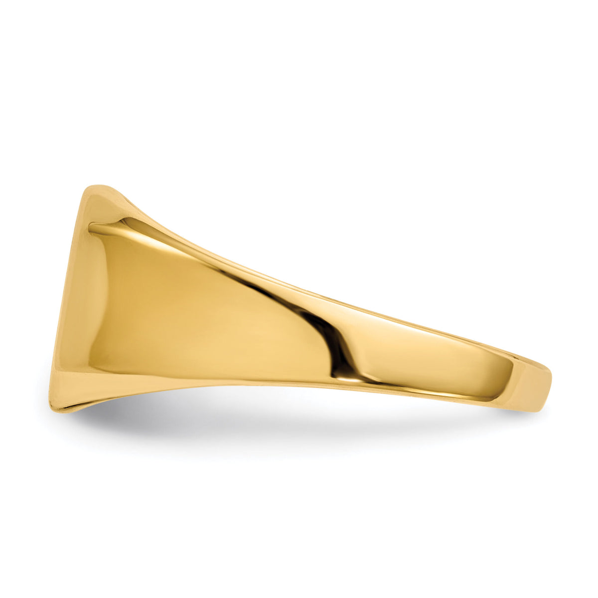 14k 11.0x11.0mm Closed Back Mens Signet Ring-RS331