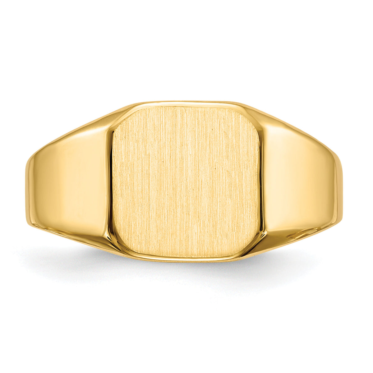 14k 11.0x11.0mm Closed Back Mens Signet Ring-RS331