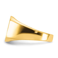 14k 13.0x12.0mm Closed Back Mens Signet Ring-RS332