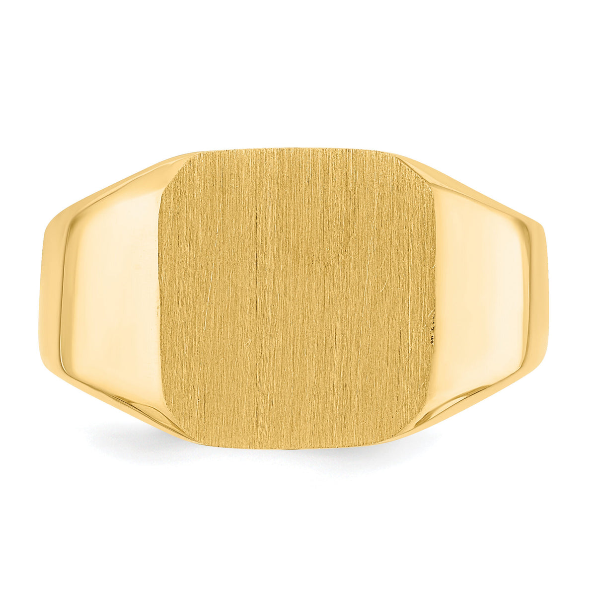 14k 13.0x12.0mm Closed Back Mens Signet Ring-RS332