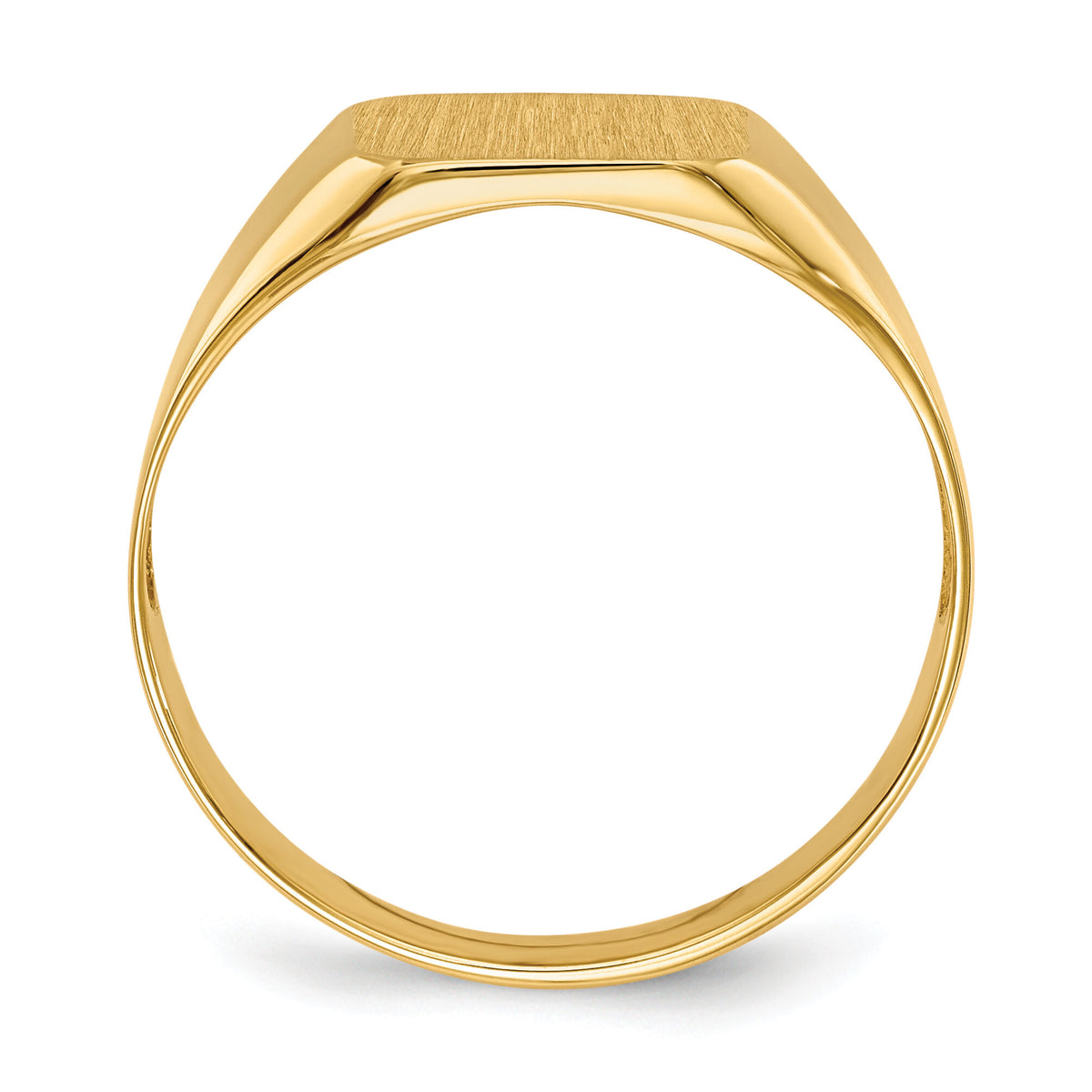14k 11.0x11.0mm Open Back Mens Signet Ring-RS335