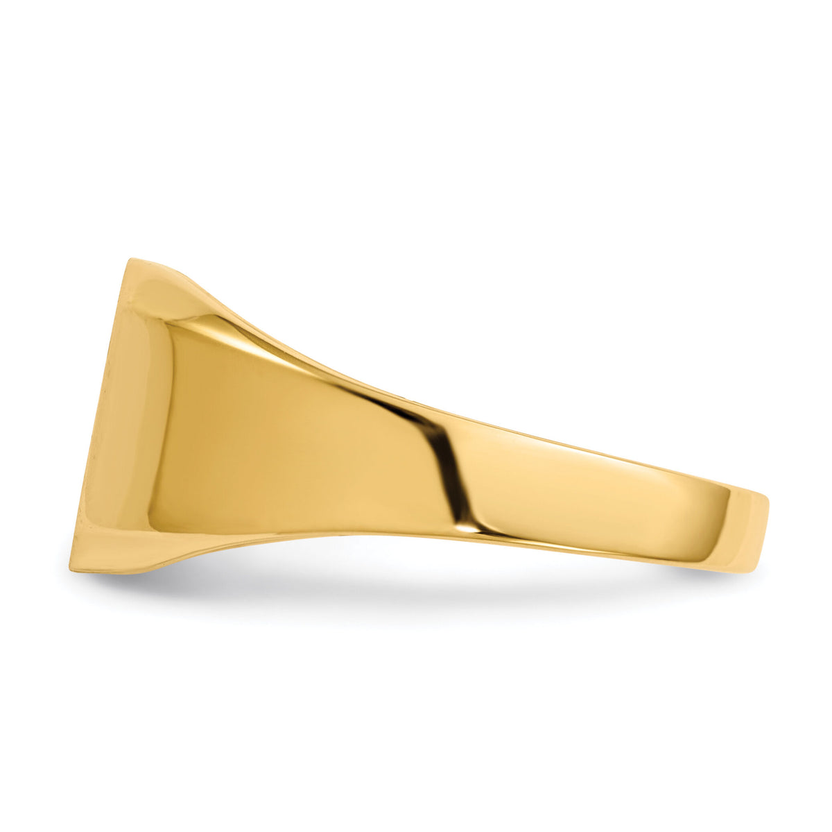 14k 11.0x11.0mm Open Back Mens Signet Ring-RS335