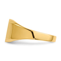 14k 11.0x11.0mm Open Back Mens Signet Ring-RS335