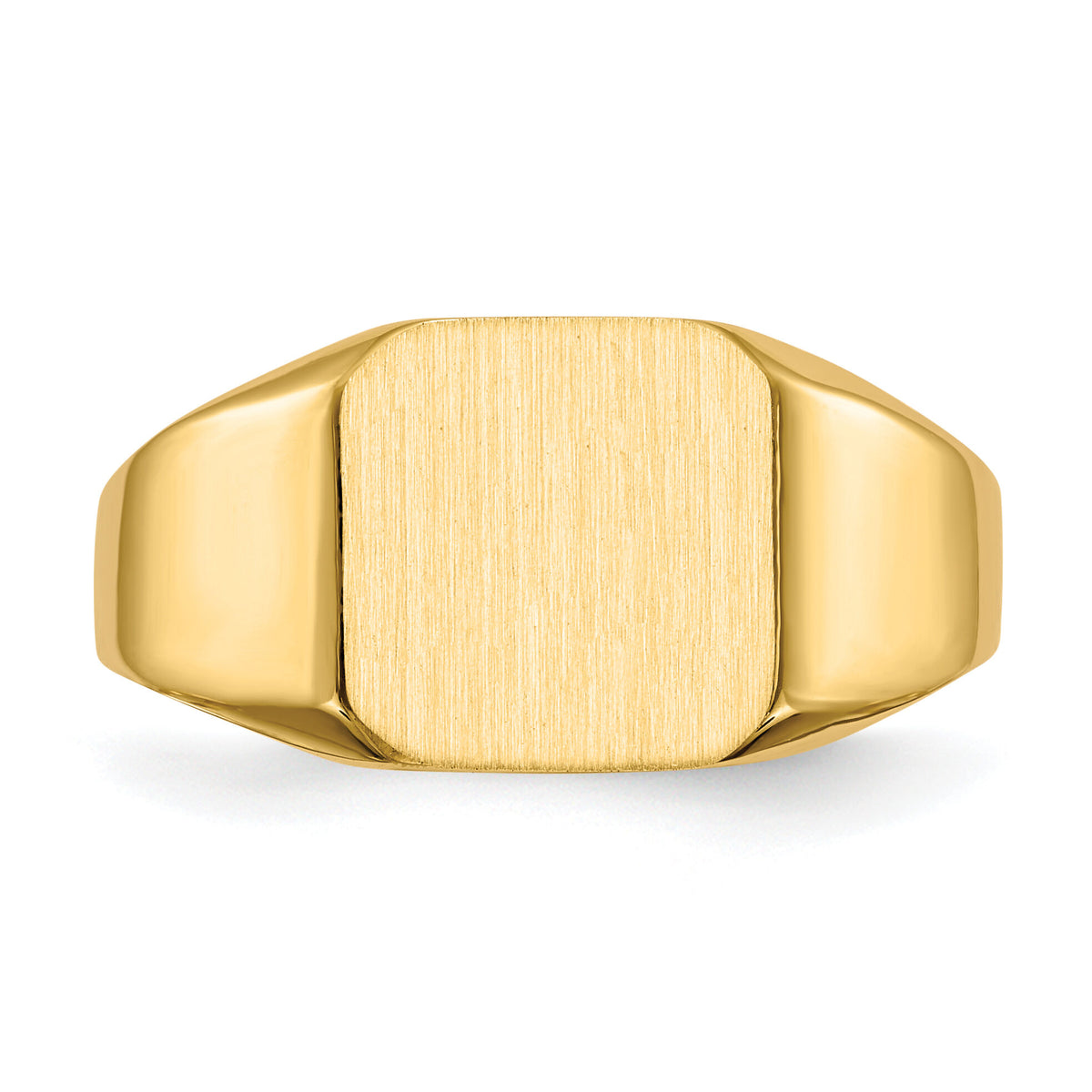 14k 11.0x11.0mm Open Back Mens Signet Ring-RS335