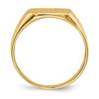 14k 12.5x13.0mm Open Back Mens Signet Ring-RS336