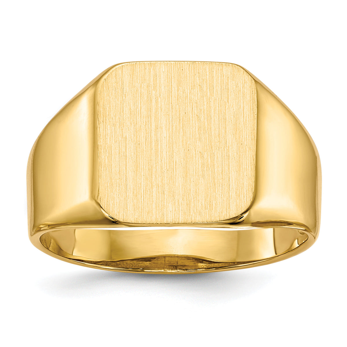 14k 12.5x13.0mm Open Back Mens Signet Ring-RS336