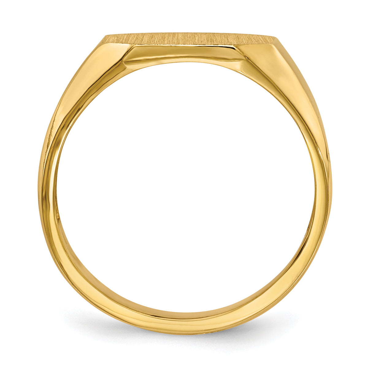 14k 12.5x11.0mm Open Back Signet Ring-RS339