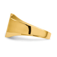 14k 12.5x11.0mm Open Back Signet Ring-RS339