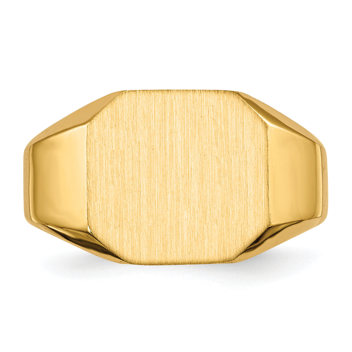 14k 12.5x11.0mm Open Back Signet Ring-RS339