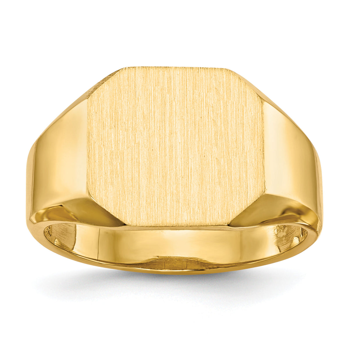 14k 12.5x11.0mm Open Back Signet Ring-RS339