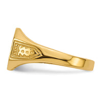 14k 11.0x9.0mm Open Back Signet Ring-RS346