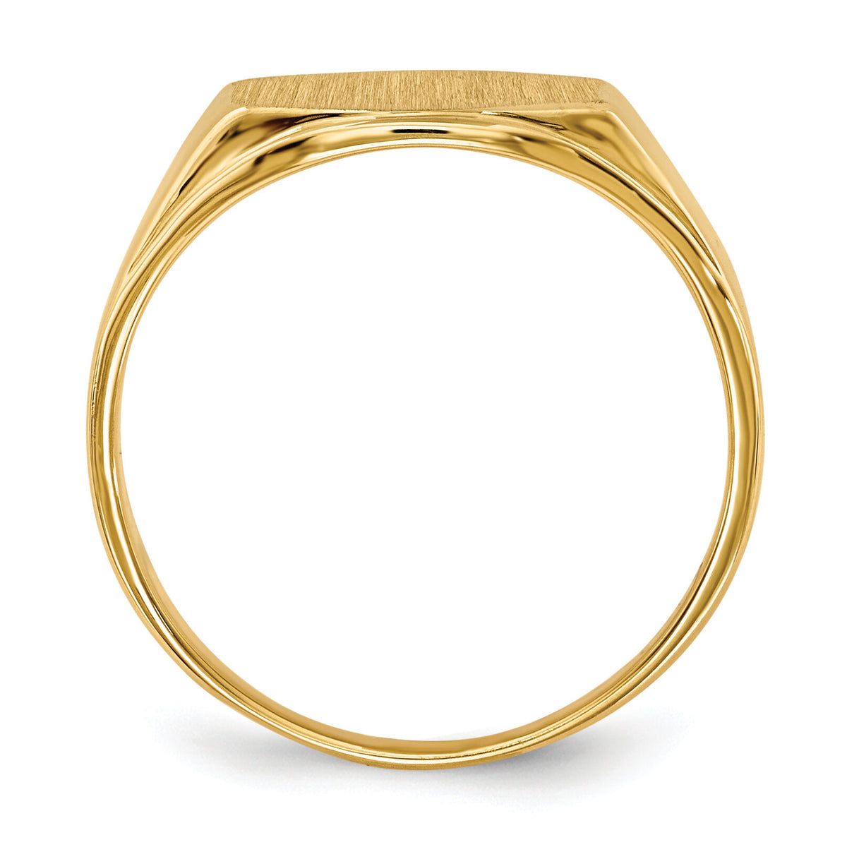 14k 11.5x8.5mm Open Back Signet Ring-RS348