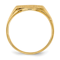 14k 11.5x8.5mm Open Back Signet Ring-RS348