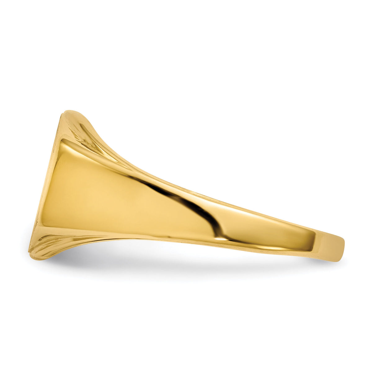 14k 11.5x8.5mm Open Back Signet Ring-RS348
