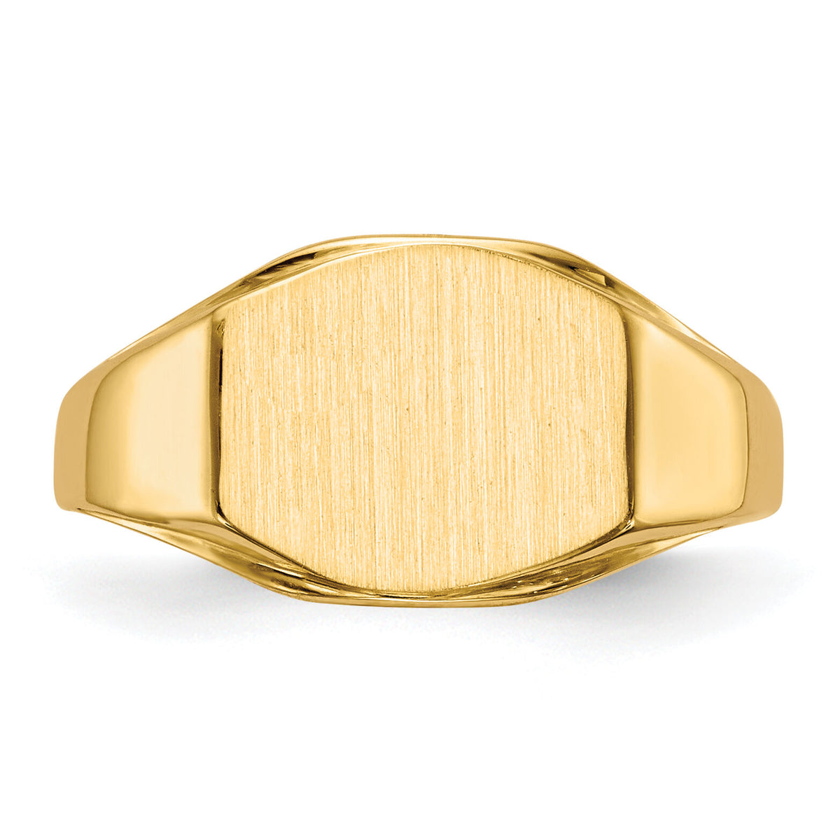 14k 11.5x8.5mm Open Back Signet Ring-RS348