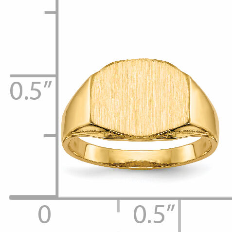 14k 11.5x8.5mm Open Back Signet Ring-RS348