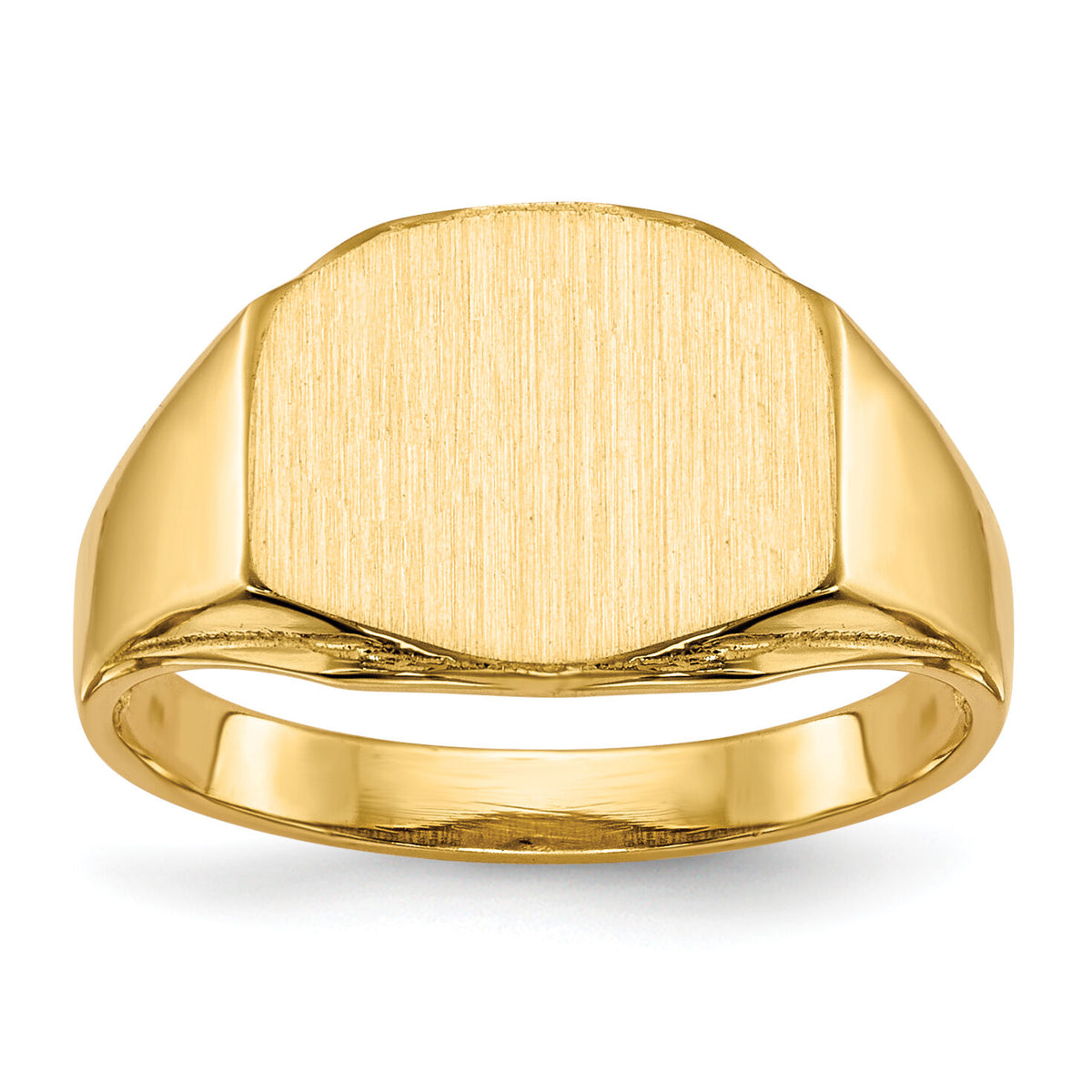 14k 11.5x8.5mm Open Back Signet Ring-RS348
