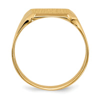14k 12.5x15.0mm Closed Back Mens Signet Ring-RS353