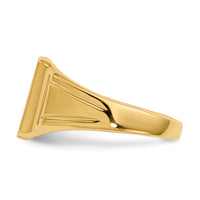14k 7.5x9mm Closed Back Signet Ring-RS355