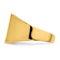 14k 12.0x13.0mm Closed Back Mens Signet Ring-RS359