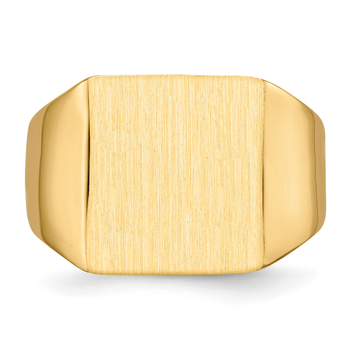 14k 12.0x13.0mm Closed Back Mens Signet Ring-RS359